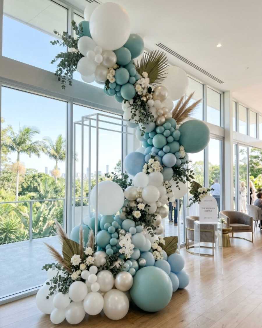 A balloon installation styled by The Balloon Stylist for an event in Brisbane