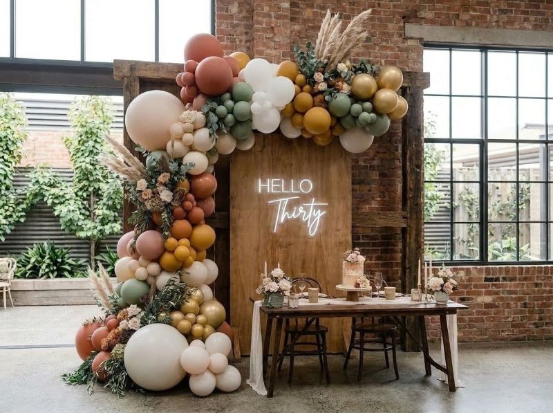 A balloon garland by The Balloon Stylist in Melbourne