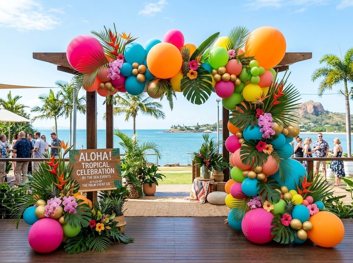 A balloon garland by The Balloon Stylist in Townsville